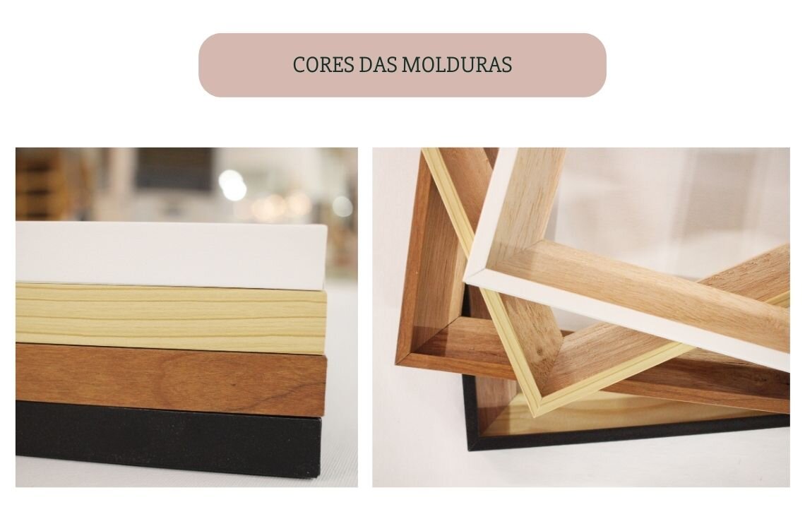 cores das molduras nos quadros decorativos